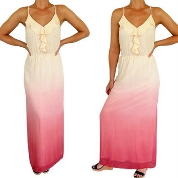 Lauren Conrad Maxi Pink Ombre Dress - Picture 2 of 9
